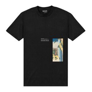 Apoh Unisex Adult Hokusai Katsushika T-Shirt / Black